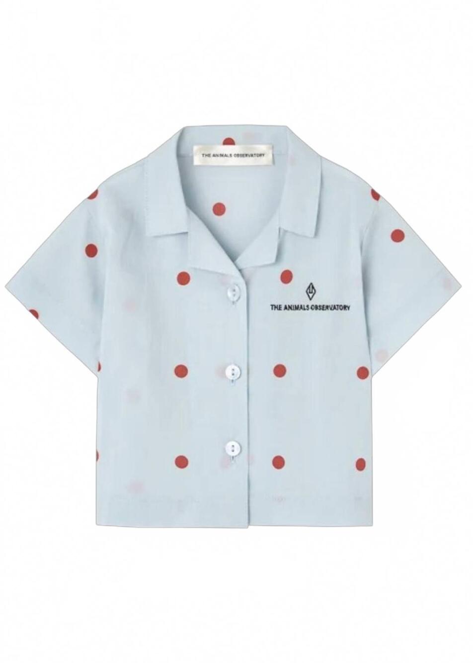 NEW THE ANIMALS OBSERVATORY kid's saola baby shirt in blue
